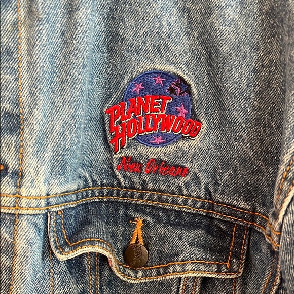Vintage 90’s Planet Hollywood Denim Jacket - Picture 3 of 11